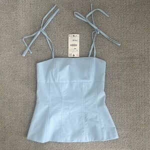 NWT Zara Tie Shoulder Tank Top